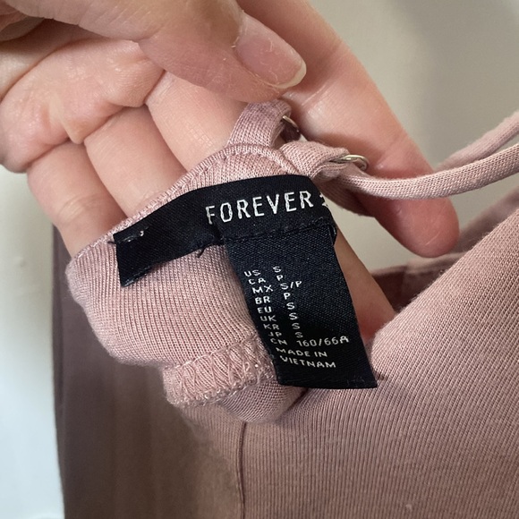 mauve soft cross-back romper - forever 21 - Picture 4 of 4